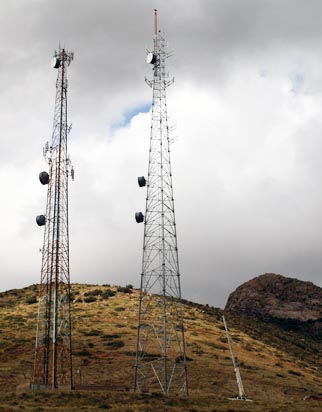 free standing antenna towers