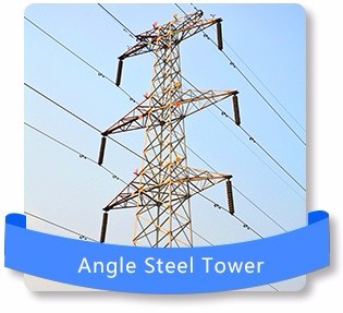 Zweikreis-35kV 380kV Q235 Transmission Line Steel Pole Turm