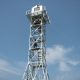 Galvaniz boru şeklindeki açı çelik Yangın eğitimi 30m gözetleme kulesi