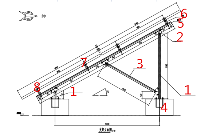 painel solar suporte de montagem