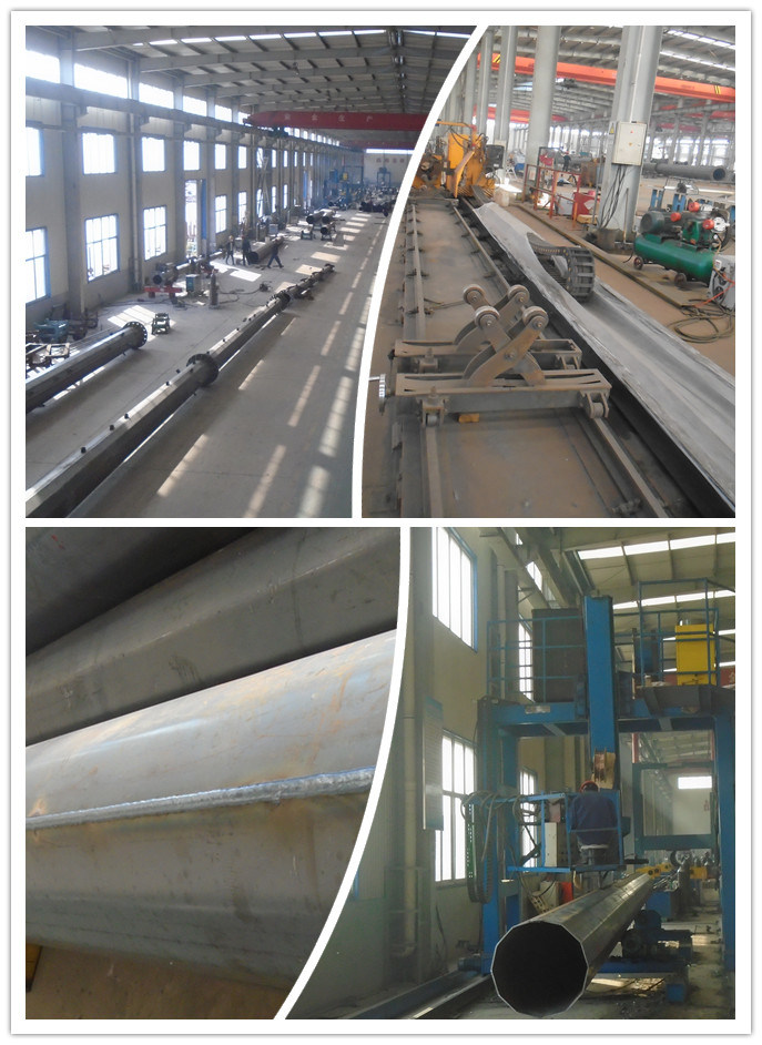 110 Kv Steel Pipe Power Transmission Pole Linear