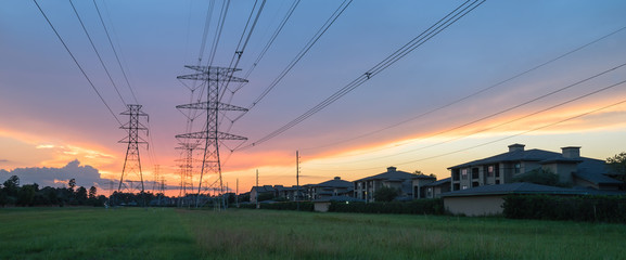 transmission line Galvanized steel lattice tower