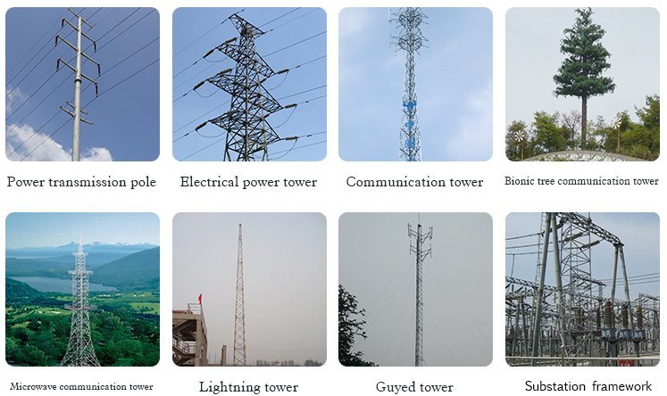 Прямой от фабрики 60м 4-Leg стали Lattice Telecom Tower