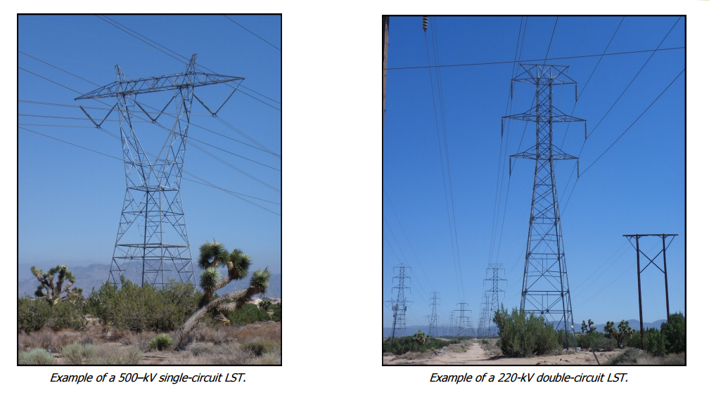 500-kV torre circuito singolo