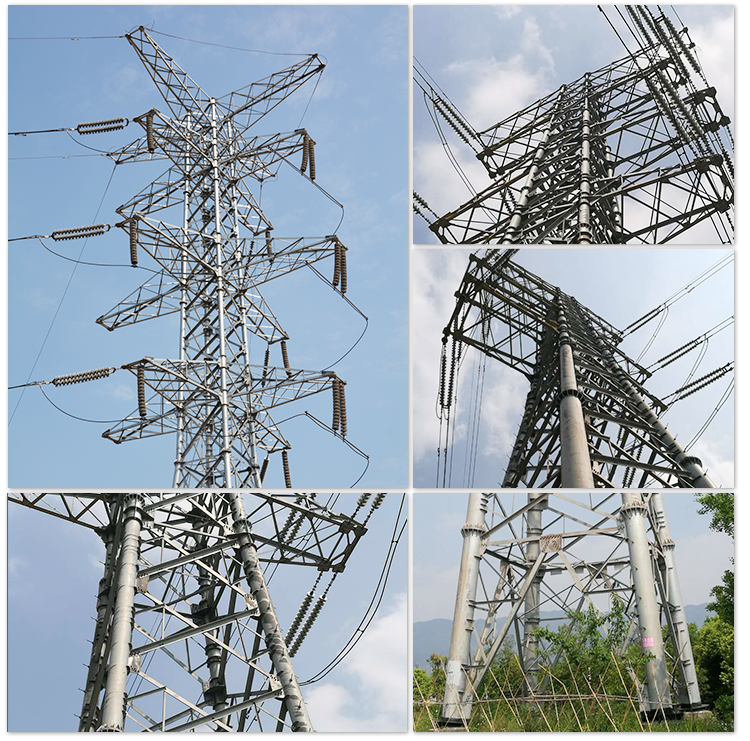 Elektriese Transmissielyn Steel Tube toring Power Transmission Tower