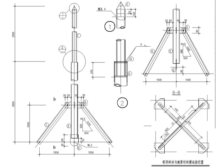 15 meter observation tower steel structure_2