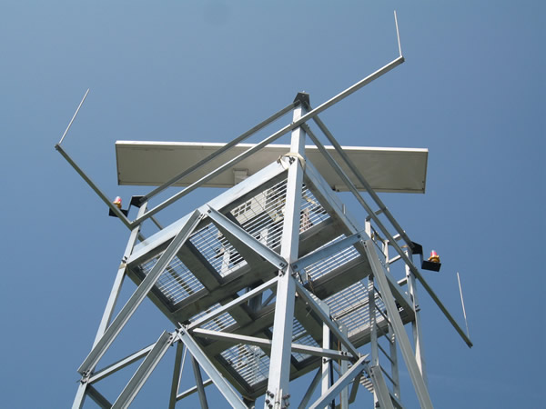 Angulo de acero torre de celosía