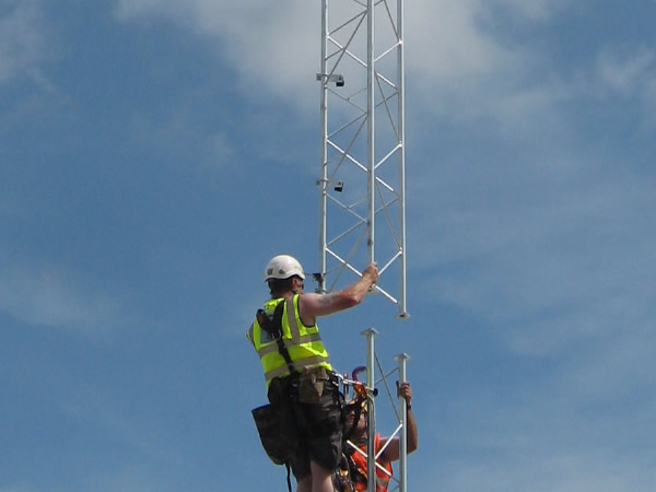 Teel tubular torre de celosía