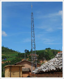 protección contra rayos / pararrayos torre torre de varilla / acero rayo