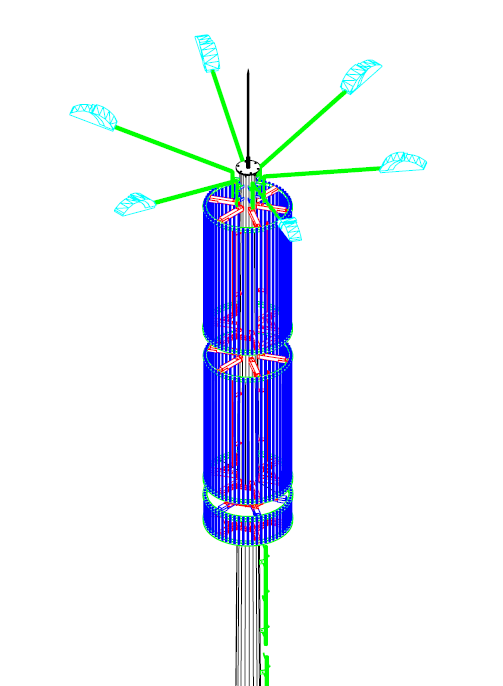 Fence type landscape communication tower