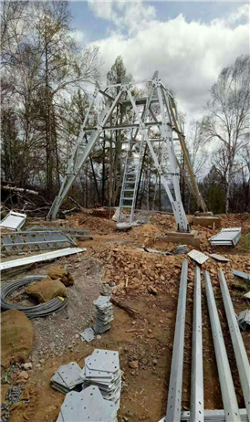 Steel Tubular Pole Telecommunication Tower